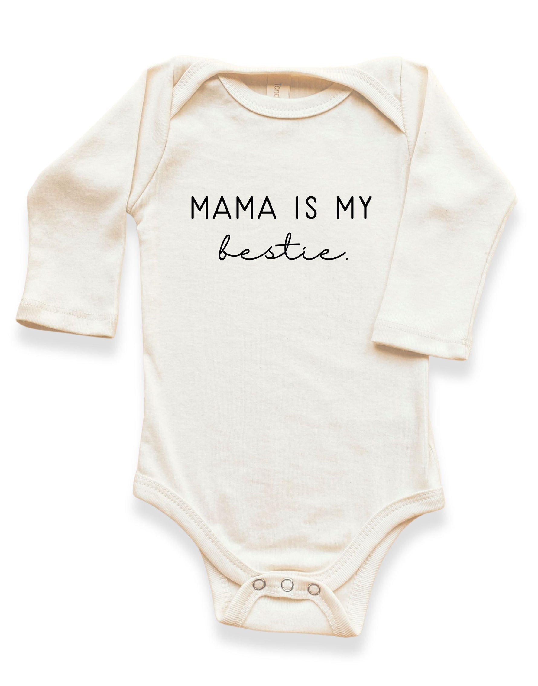 Mama is My Bestie Organic Bodysuit Long Sleeve - By Baano