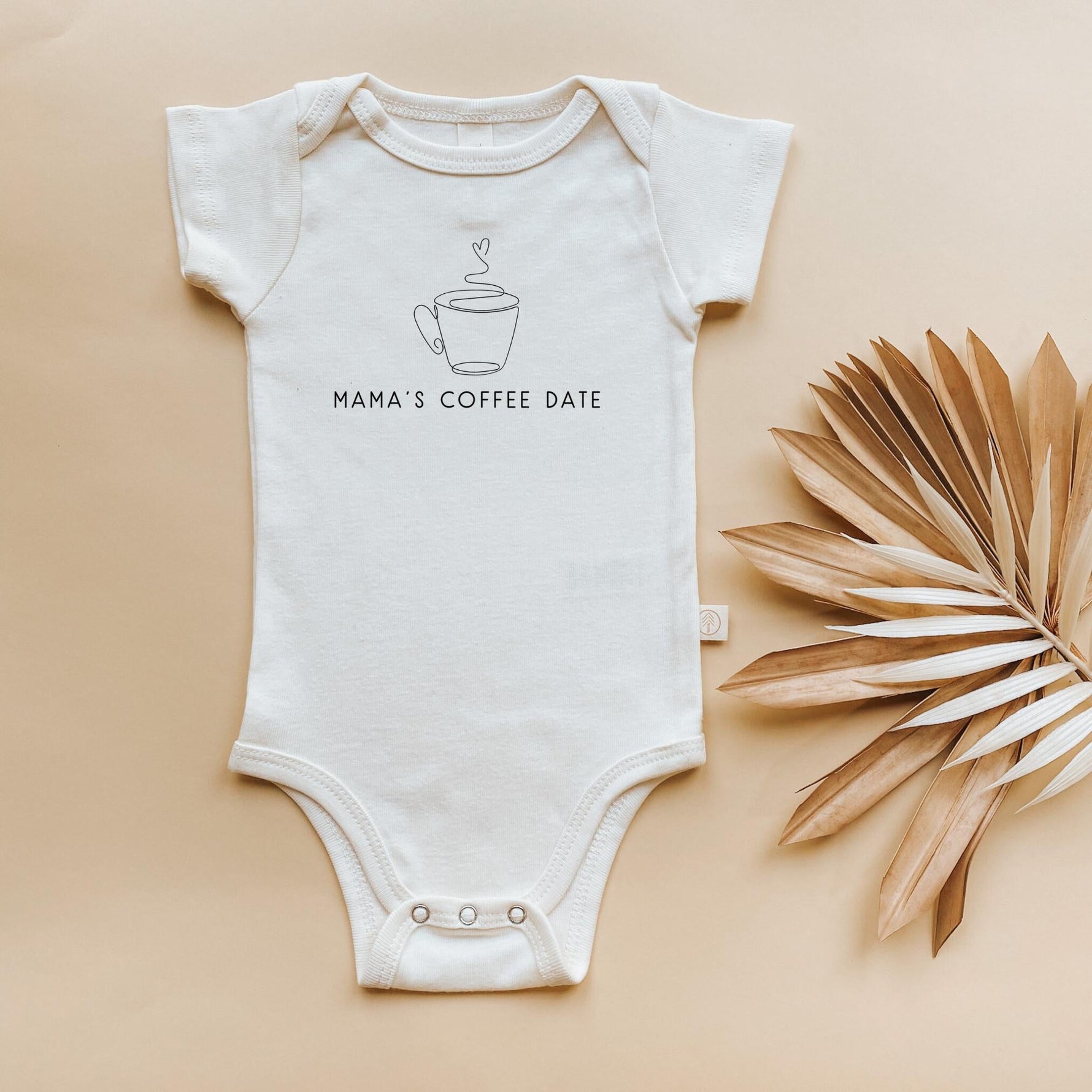 Mama's Coffee Date Organic Baby Bodysuit - By Baano