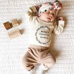 Mama's Favorite Human Organic Bodysuit Long Sleeve - By Baano