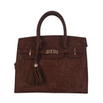 Margo -  Faux Suede Handbag