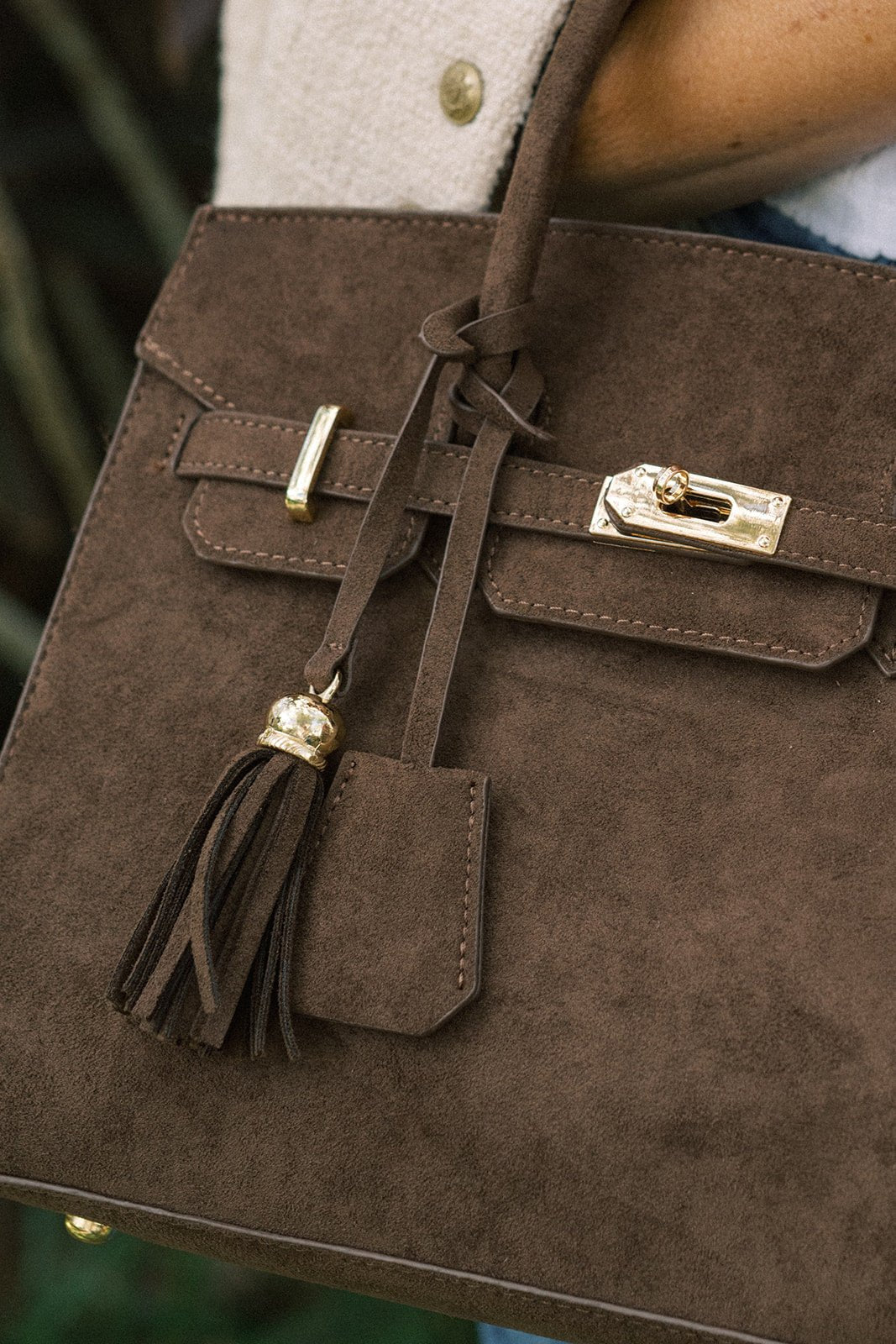 Margo -  Faux Suede Handbag