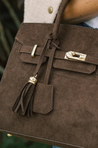 Margo -  Faux Suede Handbag