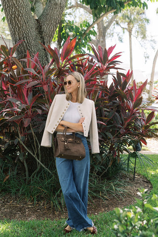 Margo -  Faux Suede Handbag