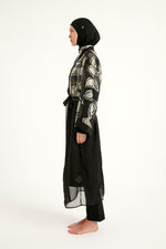 Silky Full Length Modest Kimono Lightweight Elegant Beach Cover P2509 - By Baano