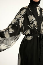 Silky Full Length Modest Kimono Lightweight Elegant Beach Cover P2509 - By Baano