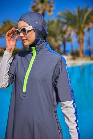 Fume Full Coverage Modest Swimwear Burkini Set M2514 - By Baano