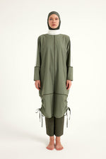 Khaki Modest Full Coverage Swimsuit – Islamic Burkini Set | M2521-1 - By Baano