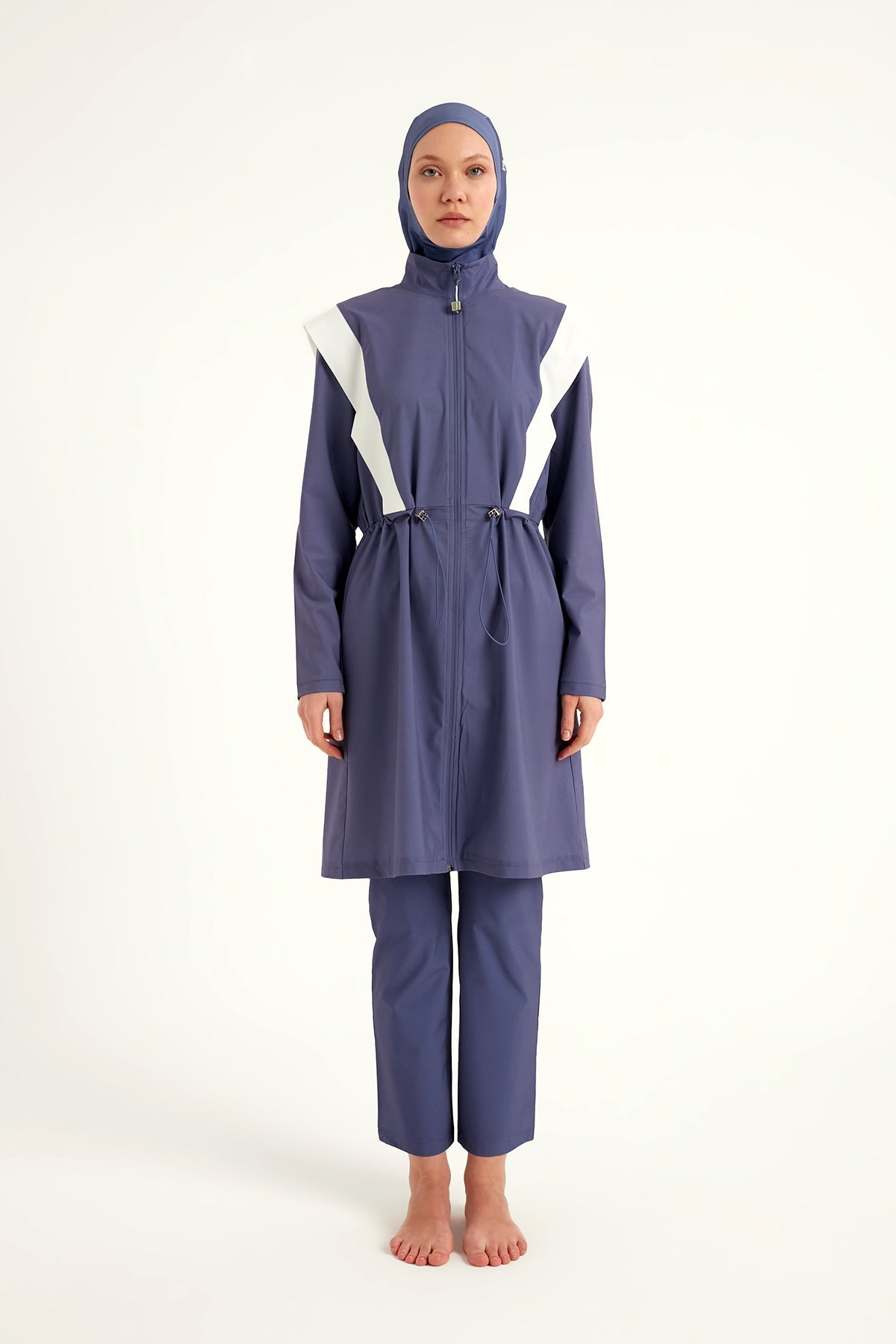 Marina Full Coverage Modest Swimsuit in Indigo - M2526-2 Marina Modest