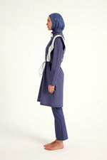 Marina Full Coverage Modest Swimsuit in Indigo - M2526-2 Marina Modest