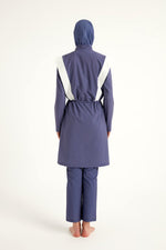 Marina Full Coverage Modest Swimsuit in Indigo - M2526-2 Marina Modest