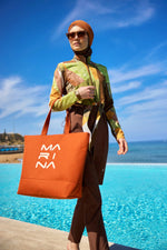 Brown Full Coverage Modest Swimwear Burkini Set M2530-1 - By Baano