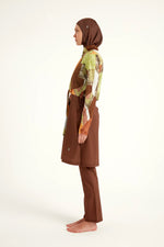 Brown Full Coverage Modest Swimwear Burkini Set M2530-1 - By Baano
