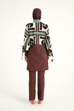 Elegant Black Burkini – Full Coverage Islamic Swimwear Set M2519 - By Baano