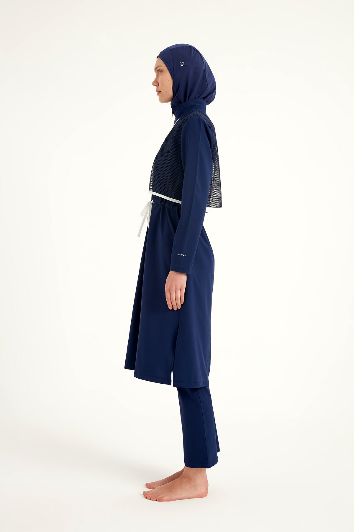 Navy Full Coverage Modest Swimwear Burkini Set M2506-2 - By Baano