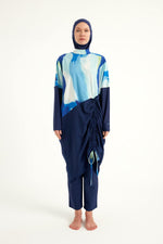 Navy Full Coverage Modest Swimwear Burkini Set M2513 - By Baano