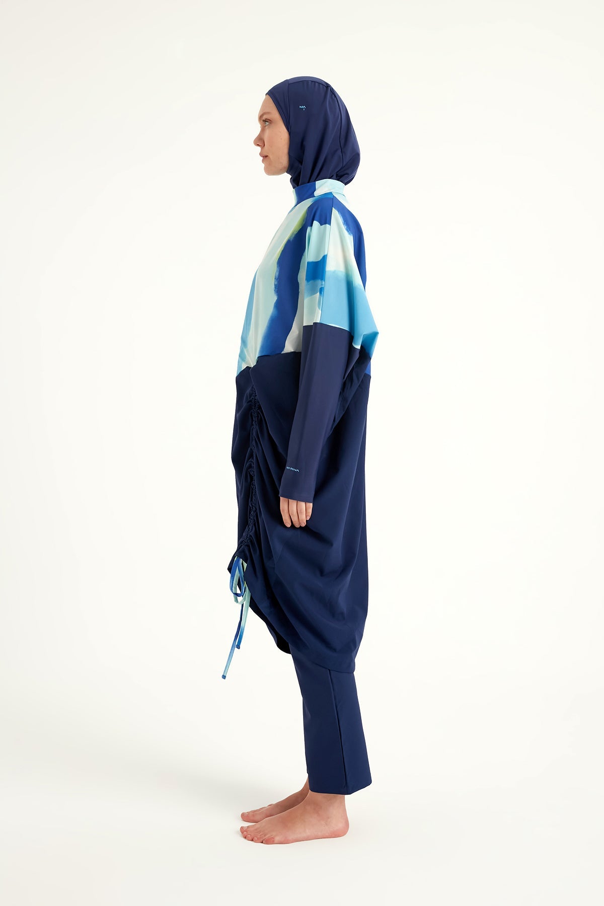 Navy Full Coverage Modest Swimwear Burkini Set M2513 - By Baano