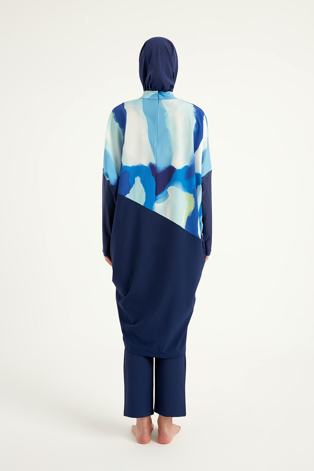 Navy Full Coverage Modest Swimwear Burkini Set M2513 - By Baano