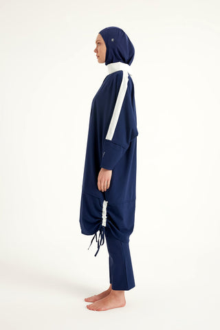 Navy Full Coverage Modest Swimwear Burkini Set M2521-2 - By Baano