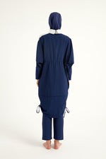 Navy Full Coverage Modest Swimwear Burkini Set M2521-2 - By Baano