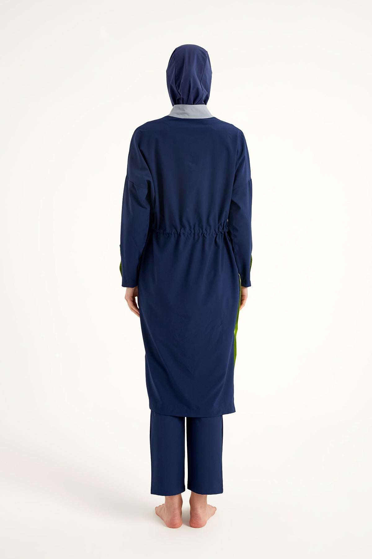 Navy Full Coverage Modest Swimsuit – Burkini with Adjustable Fit M2527-3 - By Baano