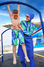 Marina Purple Full-Coverage Modest Swimsuit – M2509 - By Baano