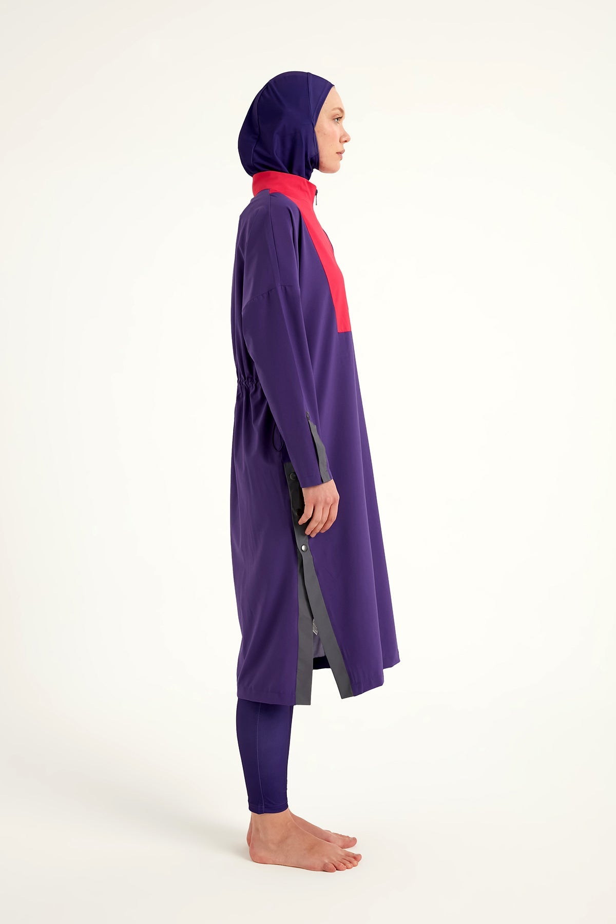 Purple Full Coverage Modest Swimwear Burkini Set M2527-2 - By Baano