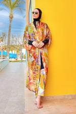 Silky Modest Full Coverage Kimono – Lightweight Elegant Beach Cover P2512 - By Baano