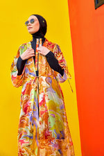 Silky Modest Full Coverage Kimono – Lightweight Elegant Beach Cover P2512 - By Baano