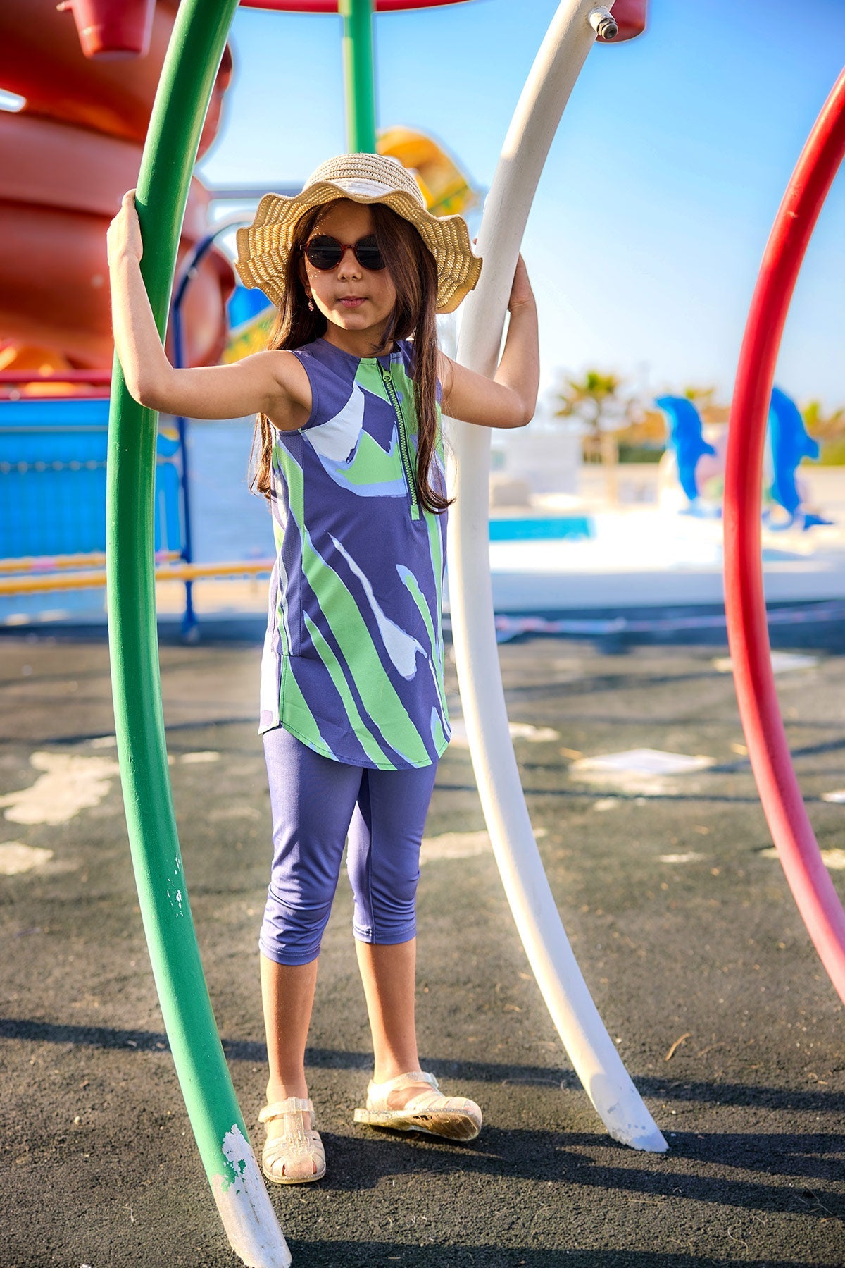 Marina UPF50+ Protected Girls' Modest Swimsuit - C2503 - By Baano