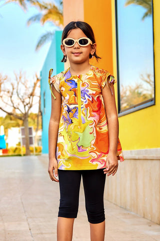 Marina UPF50+ UV Protected Modest Girls' Swimsuit – C2504 - By Baano