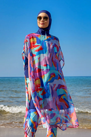 Marina Multicolor Printed Oversize Pareo - P2505 - By Baano