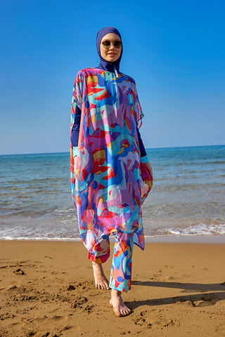 Marina Multicolor Printed Oversize Pareo - P2505 - By Baano