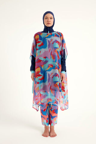Marina Multicolor Printed Oversize Pareo - P2505 - By Baano