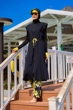 Marina Black Full Coverage Islamic Swimwear Burkini Set M2501-1 - By Baano