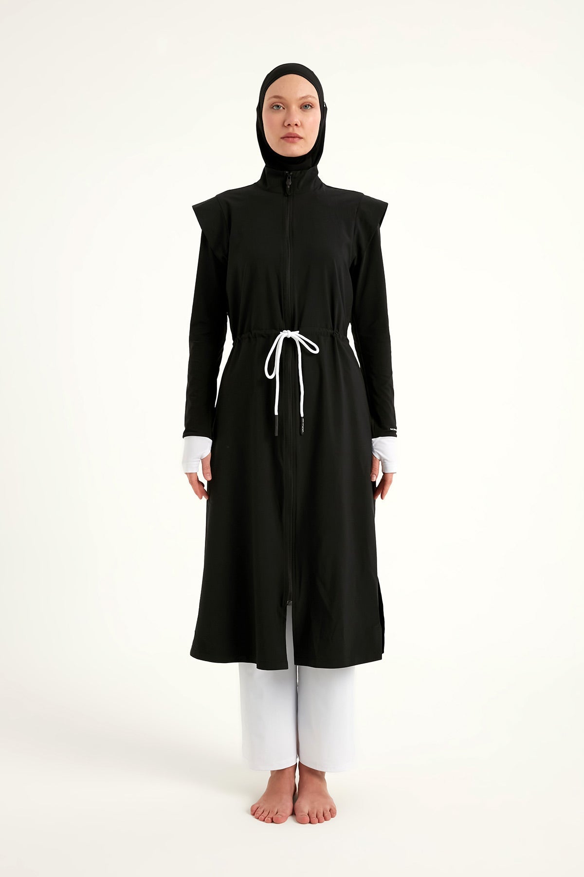 Black Full Coverage Islamic Swimwear Burkini Set M2501-2 - By Baano