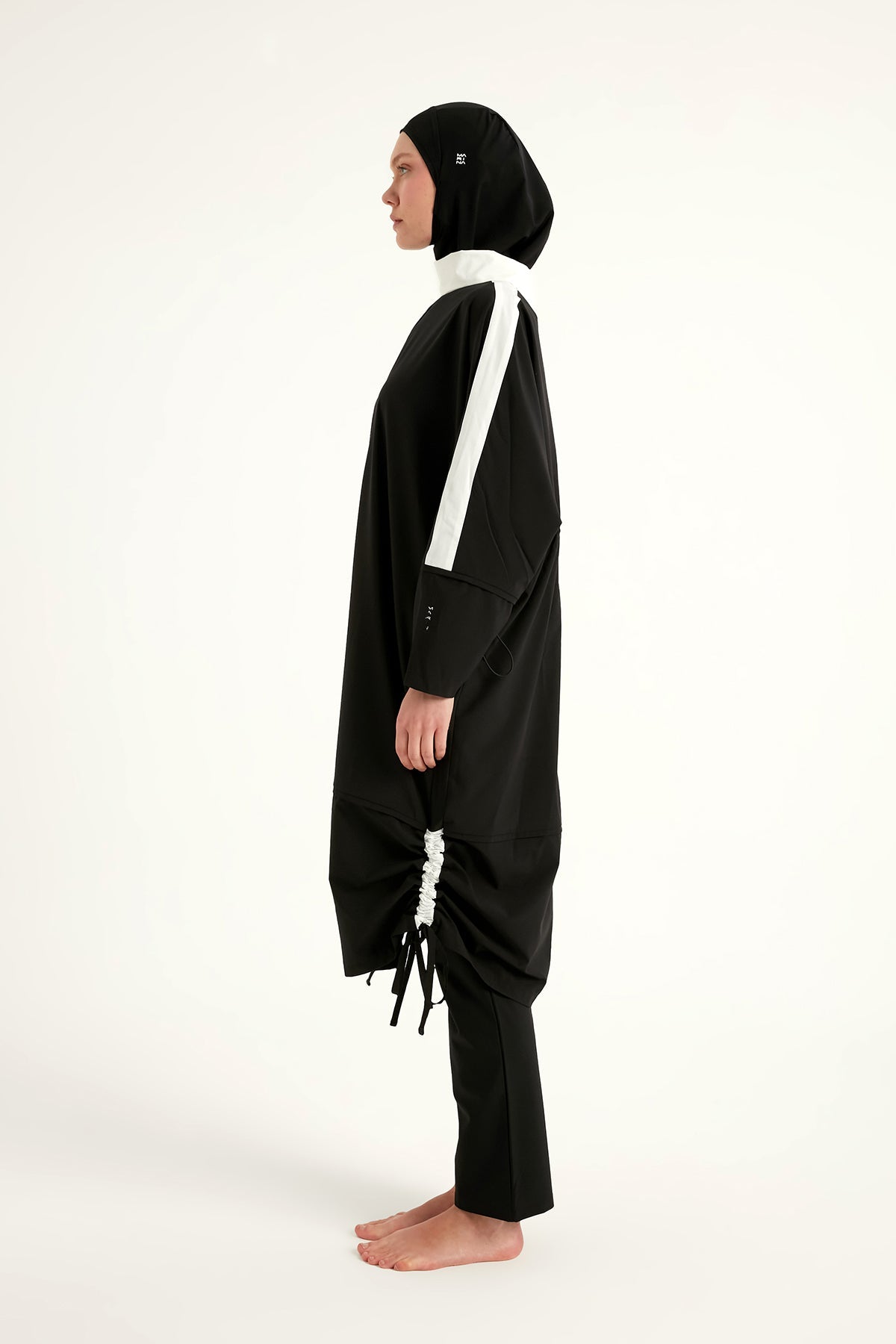 Black Full Coverage Modest Swimwear Burkini Set M2521-3 - By Baano