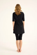 Marina Black Modest Half-Coverage Swimsuit - H2503 Marina Modest