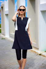 Marina Black Modest Half-Coverage Swimsuit - H2511 Marina Modest