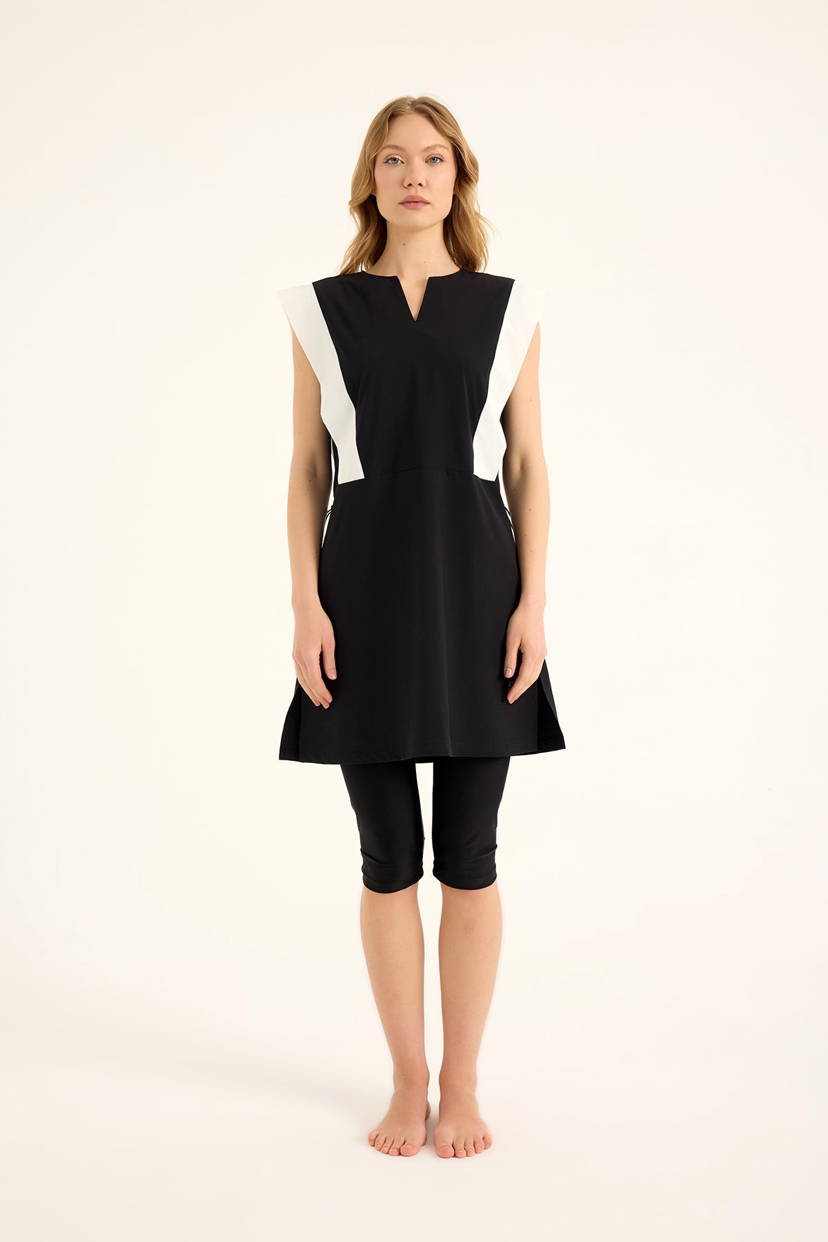 Marina Black Modest Half-Coverage Swimsuit - H2511 Marina Modest