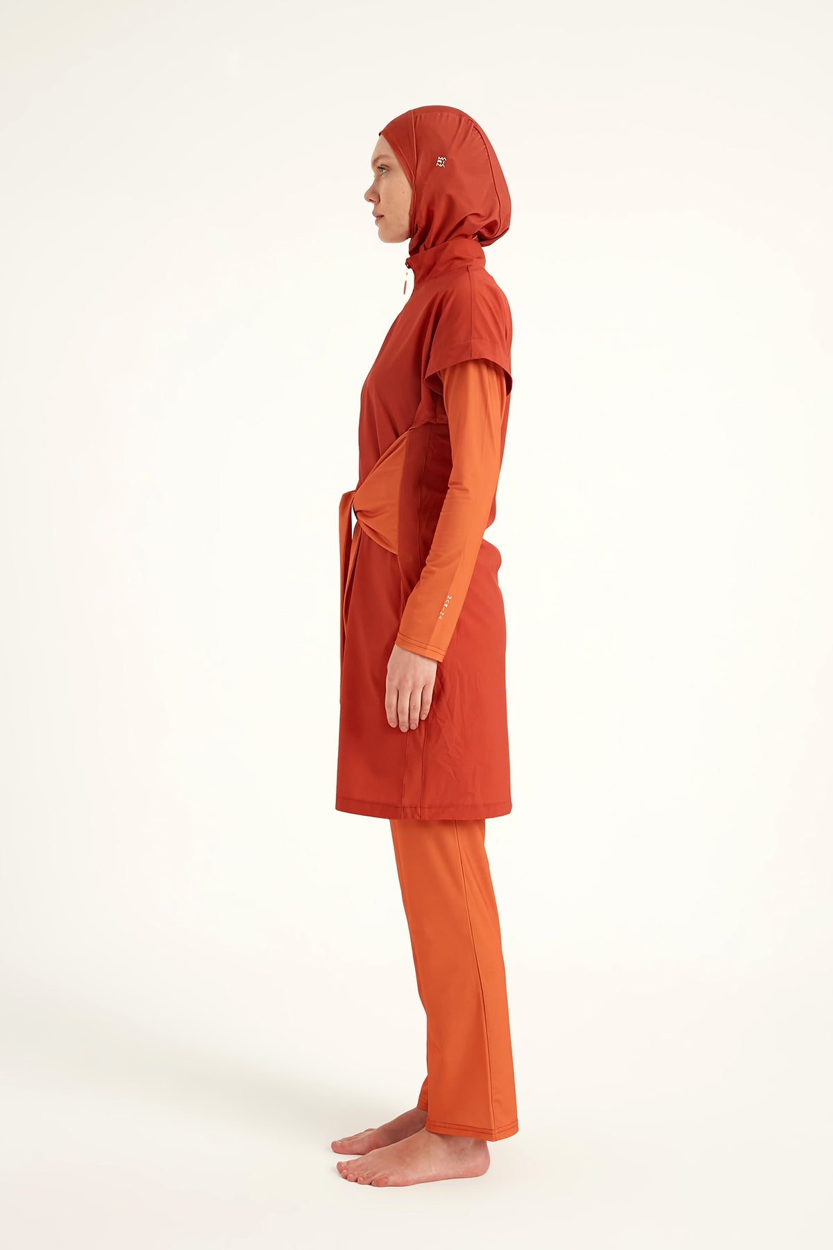 Full Coverage Islamic Swimsuit with Waist Tie | M2523-2 - By Baano