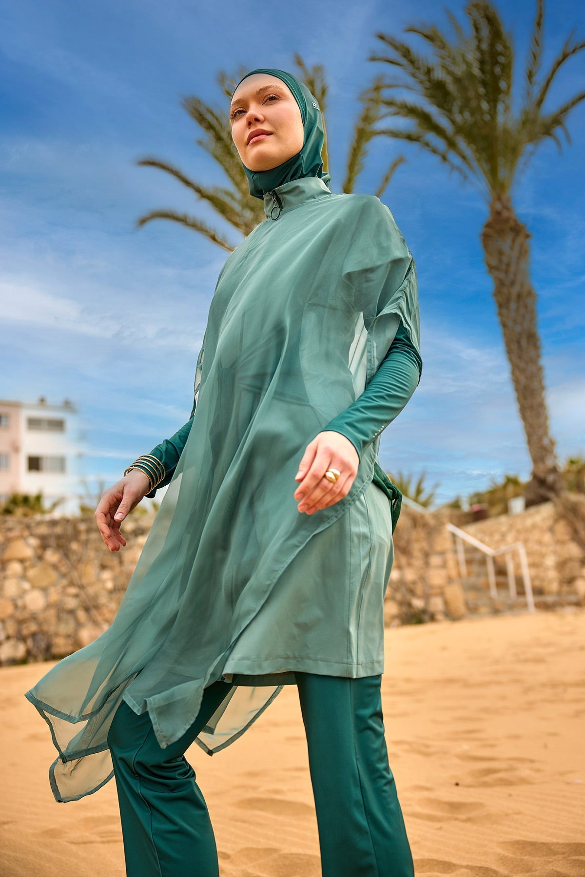 Marina Green Silky Pareo - P2516-1 Marina Modest