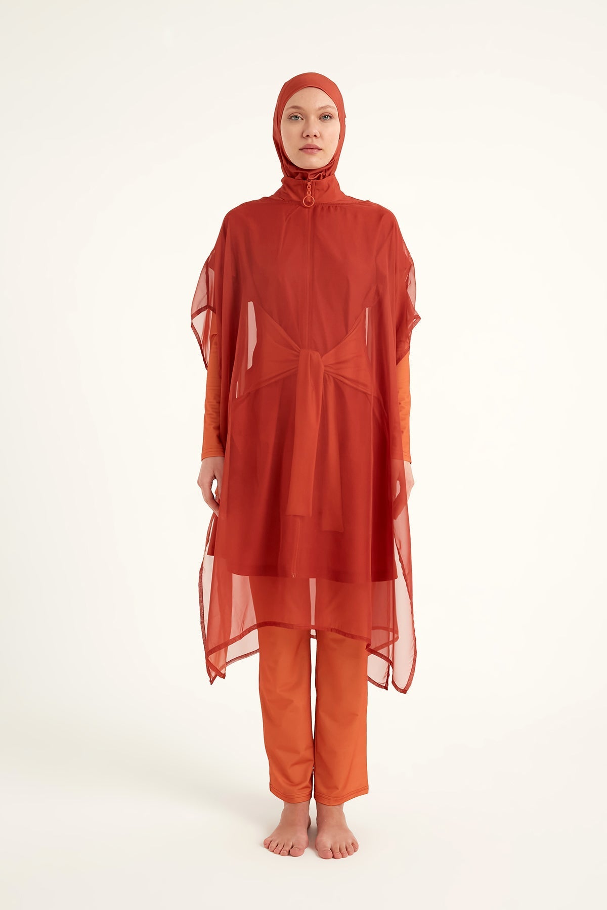 Marina Orange Silky Pareo – P2516-2 Marina Modest