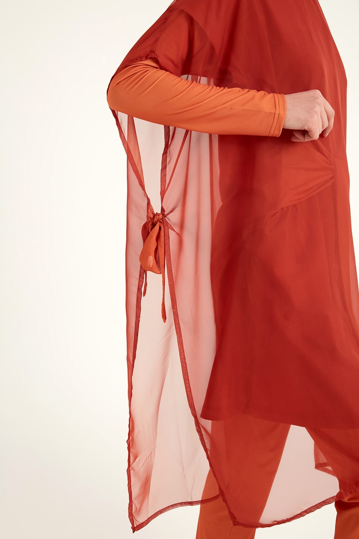 Marina Orange Silky Pareo – P2516-2 Marina Modest