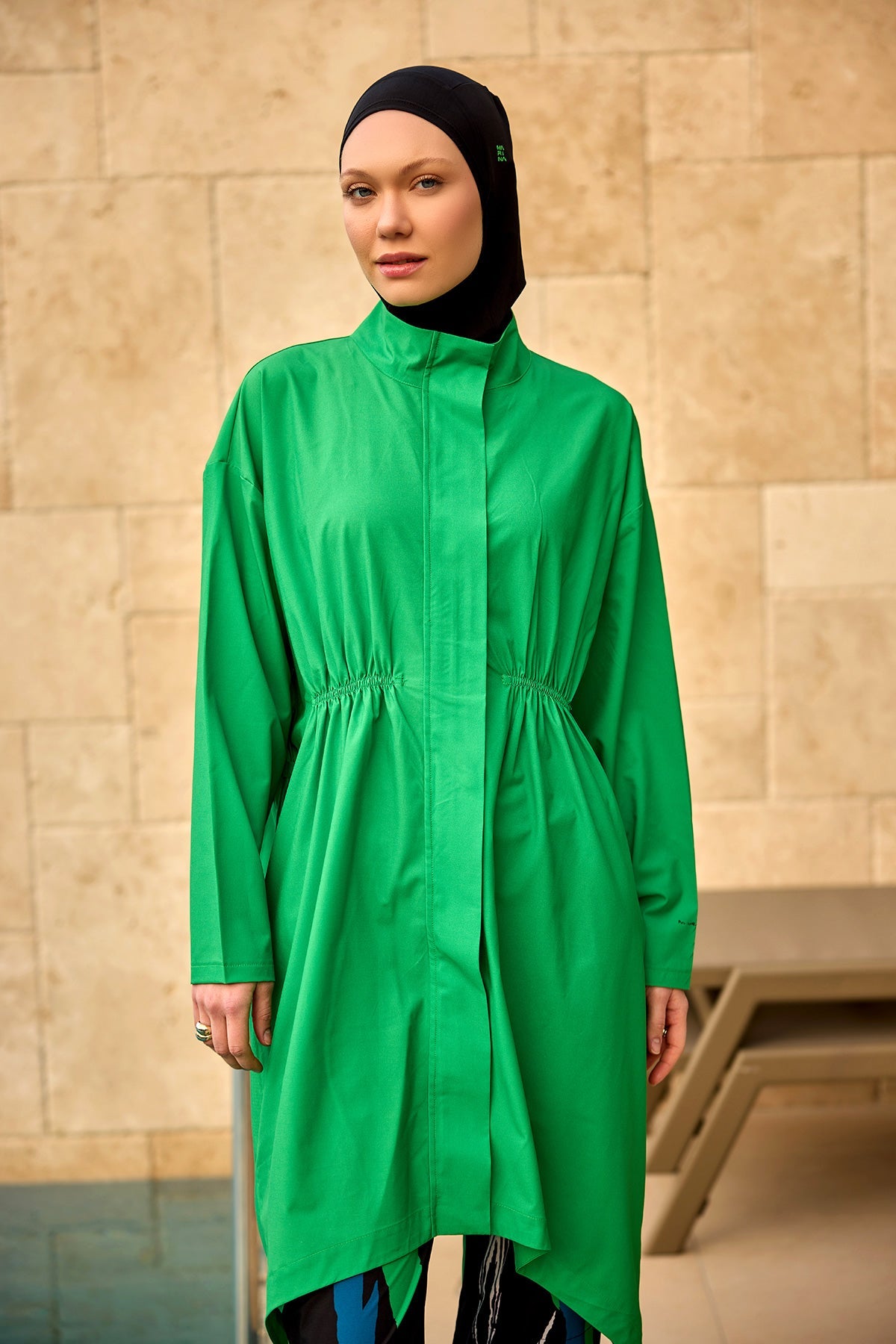 Green High Performance Full Coverage Burkini Set M2503-1 - By Baano