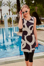 Lycra Black Half Coverage Swimsuit M2453 Marina Modest