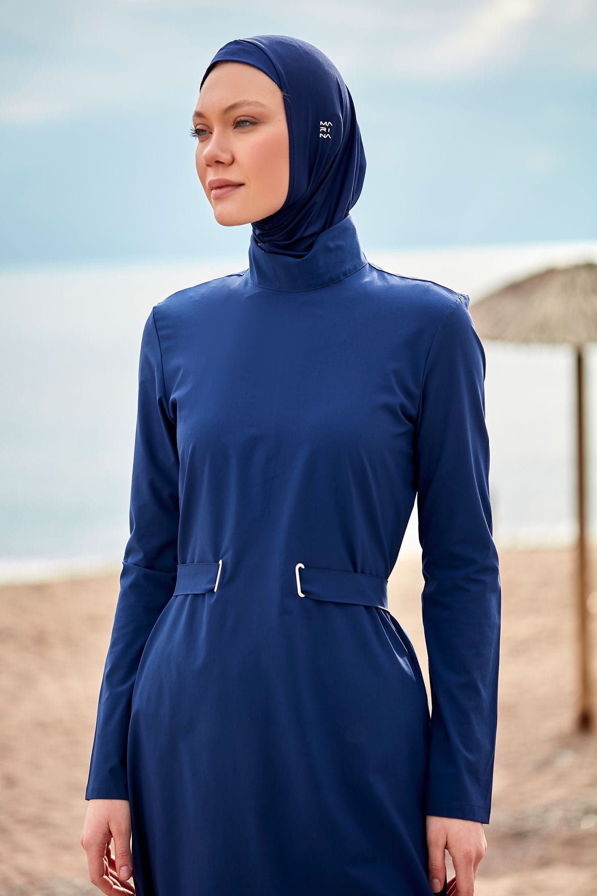 Woven Navy Burkini Modest Swimwear M2429 - By Baano