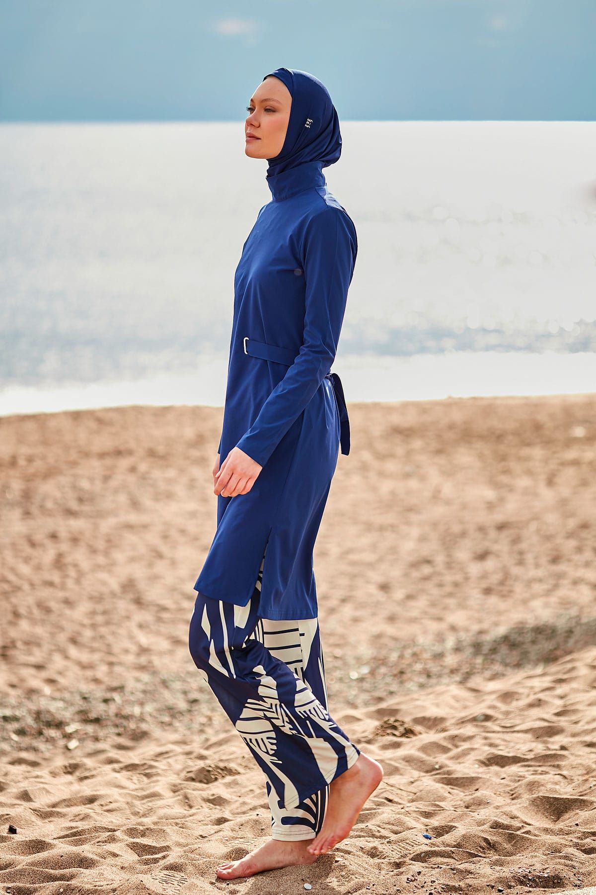 Woven Navy Burkini Modest Swimwear M2429 - By Baano