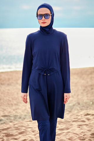 Lycra Navy Burkini Modest Swimwear M2462 - By Baano