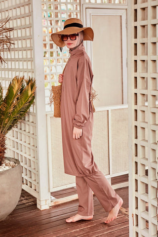Woven Mink Burkini Modest Swimwear M2405 - By Baano