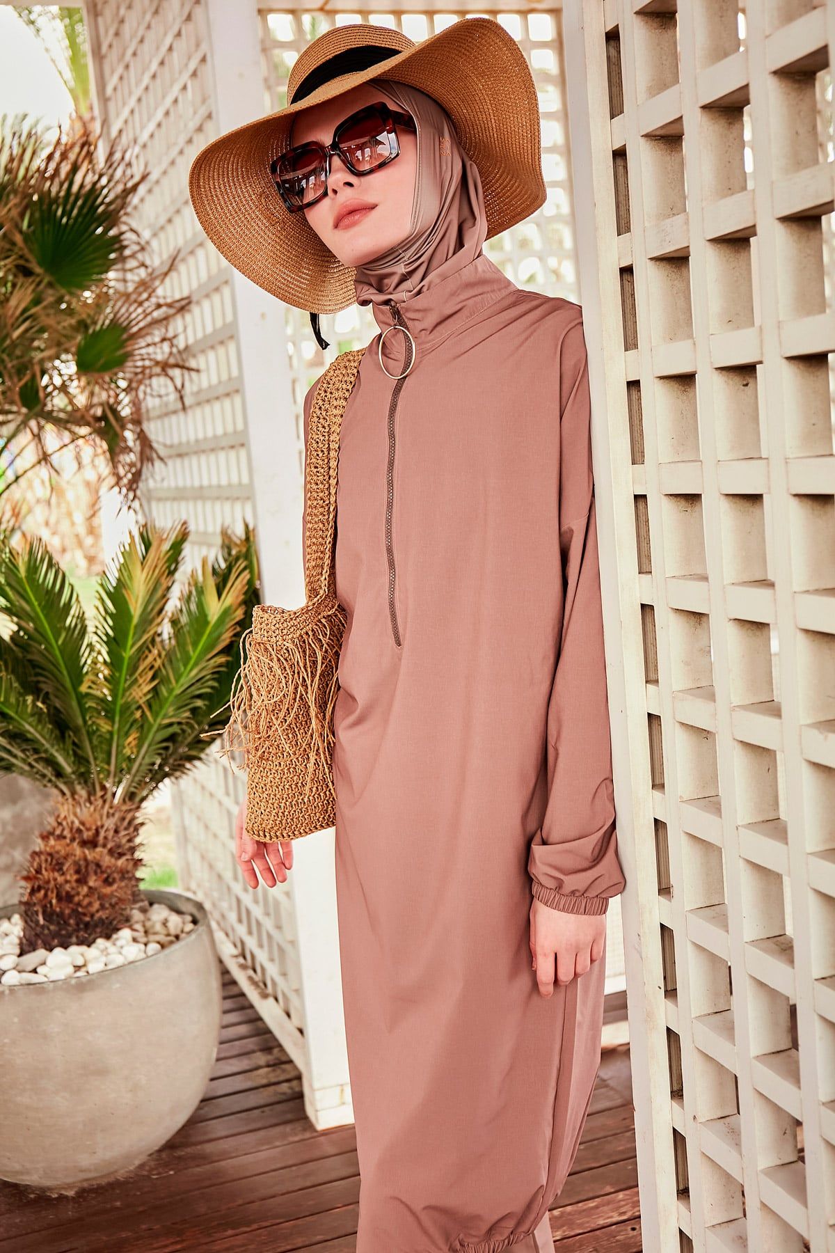 Woven Mink Burkini Modest Swimwear M2405 Marina Modest